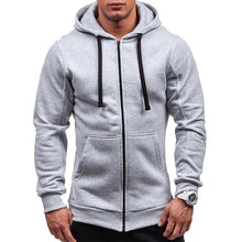 Load image into Gallery viewer, Autumn Men Casual  Solid Zip Up Warm Pocket Cotton Breathablity Hoodie Hoodies Sweatshirt Jacket Coat Top Tops