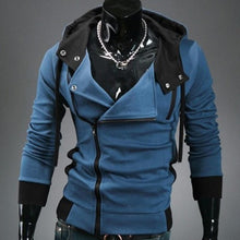 Load image into Gallery viewer, Men's sportswear is fashionable Side Zipper  Drawstring Long Sleeve Sweatshirt Hooded Jacket Coat Sport coat